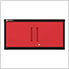 Red 6-Piece Garage Cabinet Set with Levelers