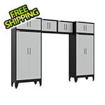 Armadillo Tough Grey 6-Piece Garage Cabinet Set with Levelers