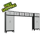 Armadillo Tough Grey 8-Piece Garage Cabinet Set with Levelers