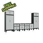 Armadillo Tough Grey 8-Piece Garage Cabinet Set with Levelers