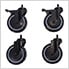 Grey 5-Piece Garage Cabinet Set with Levelers and Casters