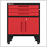 Red 6-Piece Garage Cabinet Set with Levelers and Casters