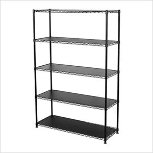 NSF 5-Tier Wire Shelving Rack - 48 x 72 x 18