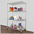 NSF 4-Tier Wire Shelving Rack with Wheels - 48 x 72 x 24