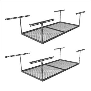 4 x 8 Overhead Storage Rack 18-33-Inch Drop (2-Pack)