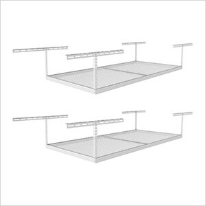 4 x 8 Overhead Storage Rack 12-21-Inch Drop (2-Pack)