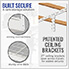 4 x 8 Overhead Storage Rack 12-21-Inch Drop (2-Pack)