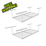 SafeRacks 4 x 8 Overhead Storage Rack 18-33-Inch Drop (2-Pack)