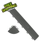 SafeRacks Grey Garage Floor Tiles Edge and Corner Kit (Female - Looped)