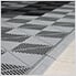 Grey Garage Floor Tiles Edge and Corner Kit (Female - Looped)