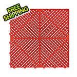 SafeRacks Red Garage Floor Tiles (16-Pack)