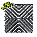 SafeRacks Black Garage Floor Tiles (48-Pack)