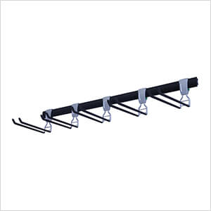 Ski and Snowboard Storage Rack (Includes 5 Hooks)
