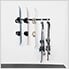 Ski and Snowboard Storage Rack (Includes 5 Hooks)