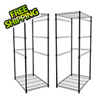 SafeRacks 2 x Storage Bin Rack (Black)