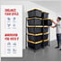 2 x Storage Bin Rack (Black)