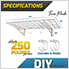 36x12-Inch Wall Shelves (2-Pack)