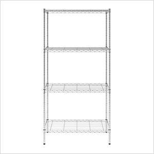 NSF 4-Tier Wire Shelving Rack - 36x72x18-Inch