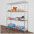 NSF 4-Tier Wire Shelving Rack with Wheels - 60 x 72 x 18