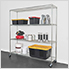 NSF 4-Tier Wire Shelving Rack with Wheels - 72x72x18-Inch