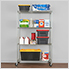 NSF 4-Tier Wire Shelving Rack with Wheels - 48 x 72 x 24