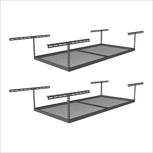 4 x 8 Overhead Storage Rack 12-21-Inch Drop (2-Pack)