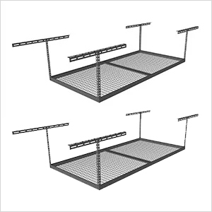 4 x 8 Overhead Storage Rack 18-33-Inch Drop (2-Pack)