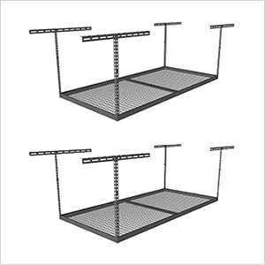 4 x 8 Overhead Storage Rack 24-45-Inch Drop (2-Pack)