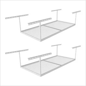 4 x 8 Overhead Storage Rack 18-33-Inch Drop (2-Pack)