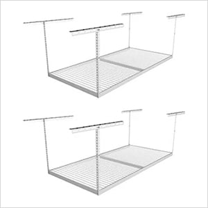 4 x 8 Overhead Storage Rack 24-45-Inch Drop (2-Pack)