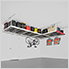 4 x 8 Overhead Storage Rack 24-45-Inch Drop (2-Pack)