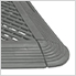 Grey Garage Floor Tiles Edge and Corner Kit (Male - Pegged)