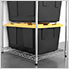 Storage Bin Rack (Silver)