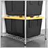 2 x Storage Bin Rack (Silver)