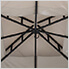 11 x 13 Steel Soft Top Gazebo with 2-tier Hip Roof