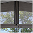 12 x 12 Steel Soft Top Gazebo with 2-Tier Canopy Roof, Ceiling Hook and Mesh Netting