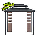 Sunjoy Group 7 x 9 Grill Gazebo with Shelves and Hooks