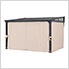 Wall Mounted 10 x 12 Metal Roof Wall-Mounted Lean To Gazebo