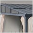 Wall Mounted 12 x 14 Metal Roof Wall-Mounted Lean To Gazebo