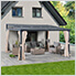 Wall Mounted 12 x 14 Metal Roof Wall-Mounted Lean To Gazebo