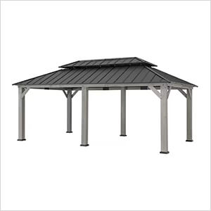 12 x 20 Driftwood Cedar Hardtop Gazebo