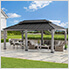 12 x 20 Driftwood Cedar Hardtop Gazebo