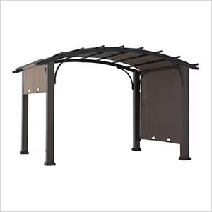 10 x 12 Metal Pergola with Retractable Canopy