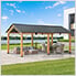 11 x 20 Cedar Wood Frame Carport Gazebo with Steel Roof