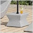 Square Rattan Outdoor Coffee Table with Umbrella Hole