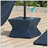 Square Rattan Outdoor Coffee Table with Umbrella Hole