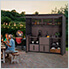 3-Tier Outdoor Kitchen Storage Shelf