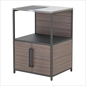 Outdoor Kitchen Open Storage Shelf and Cabinet