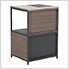 Outdoor Kitchen Open Storage Shelf and Cabinet