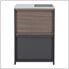 Outdoor Kitchen Open Storage Shelf and Cabinet